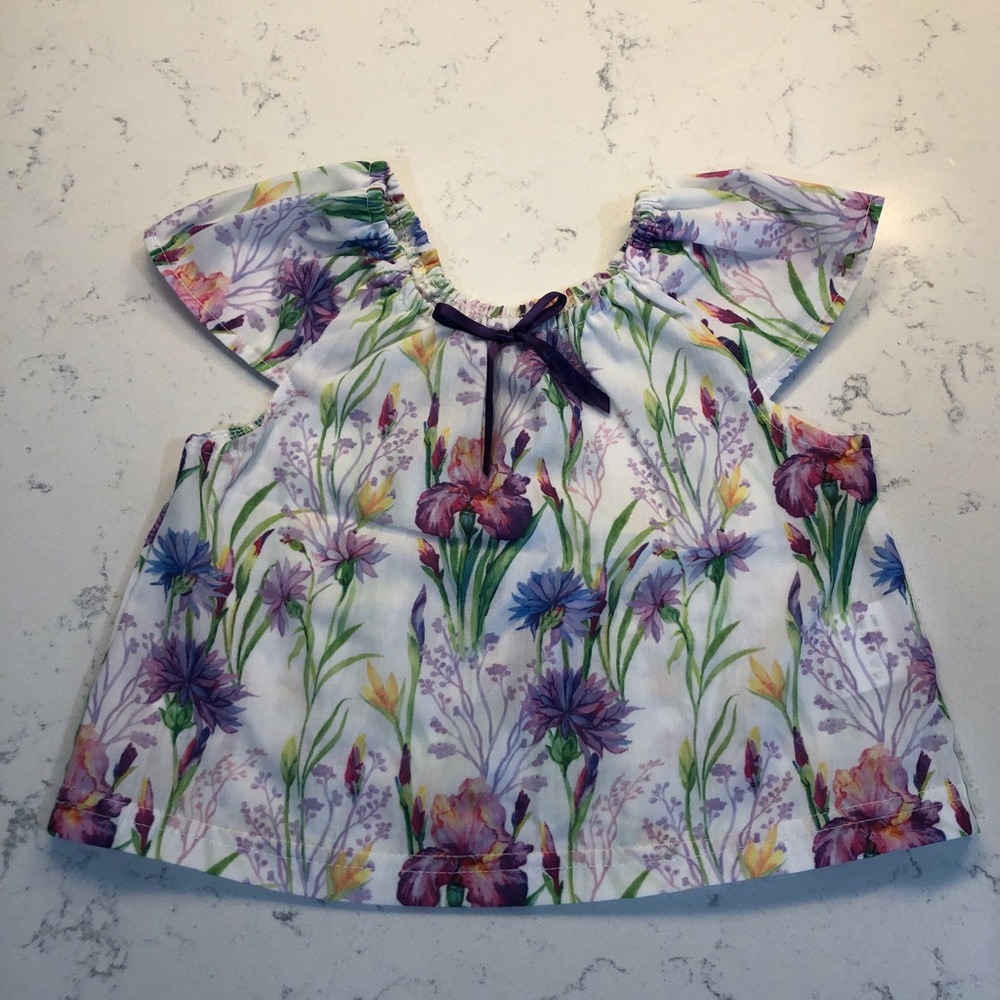 Spring inspired baby blouse